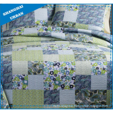 Spring Time Floral Printed Polyester Patchwork Quilt